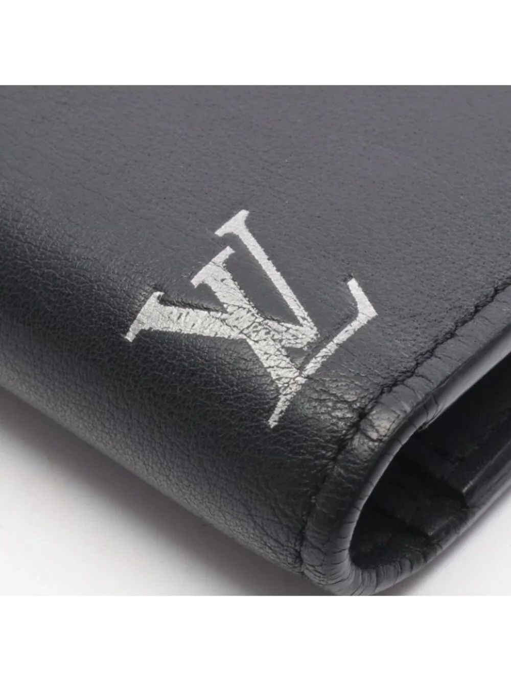 Louis Vuitton Bifold Wallet Portefeuille Brazza NM Noir Leather